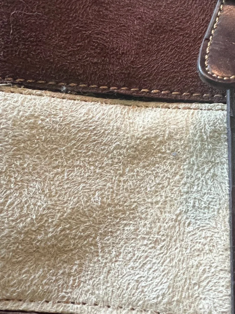 Vintage Kate Spade New York Colorblock Suede Tote — AS-IS
